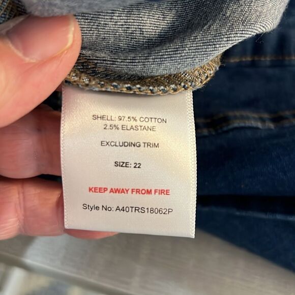 Urban bliss skinny high rise dark blue jeans NWT size 18 - Picture 8 of 9